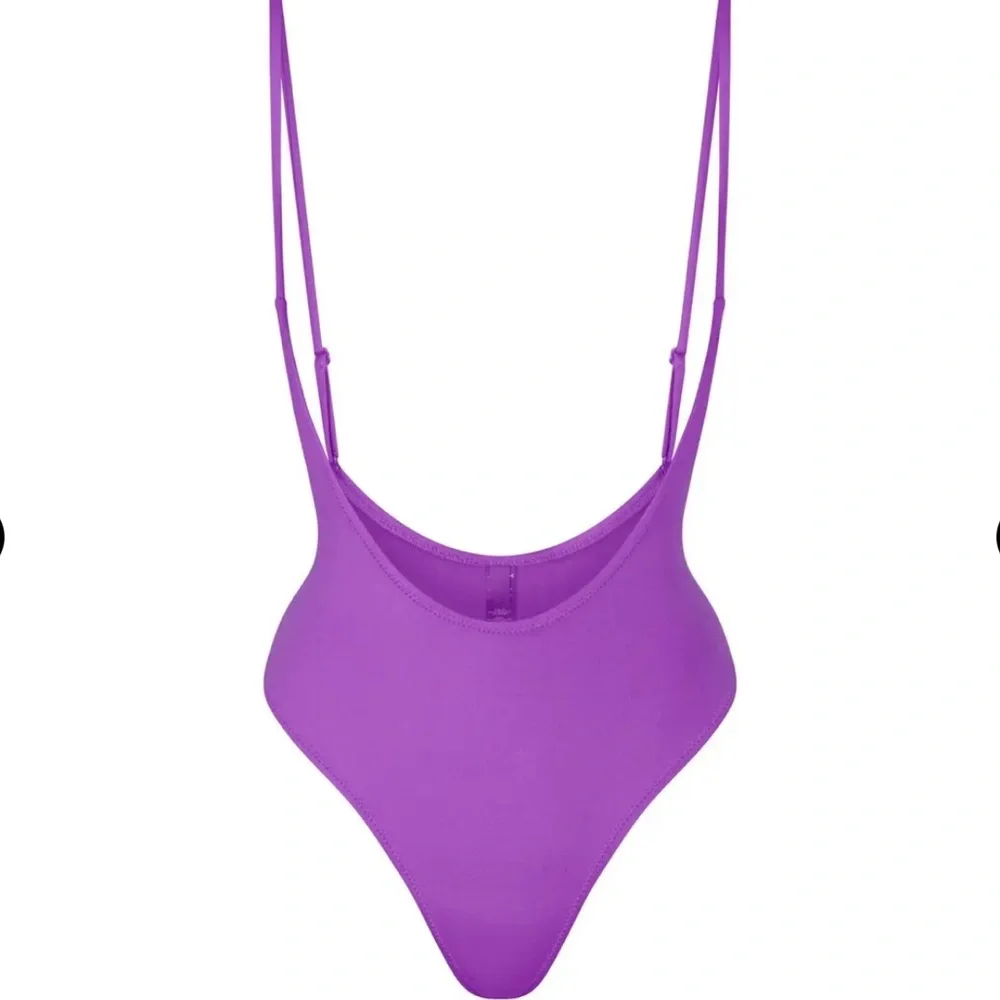 SKIMS recycled swim cut out open bust in Violet One-Piece Swimsuit size‎ small
